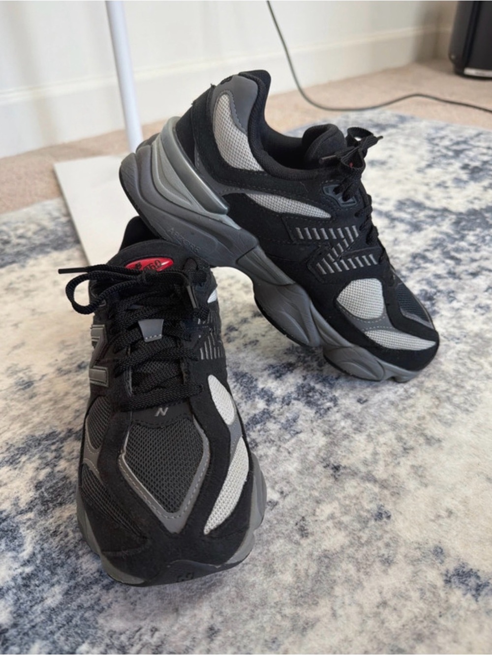 Boys Black and Gray New Balance Performance Sneakers